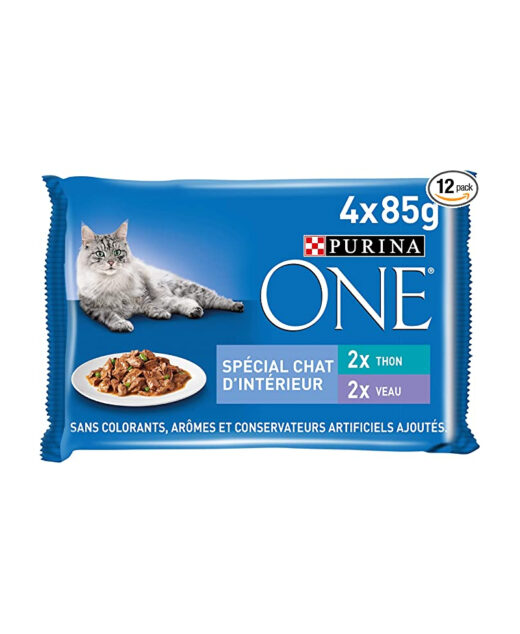 purina one spécial chat d'intérieur éffilés en sauce