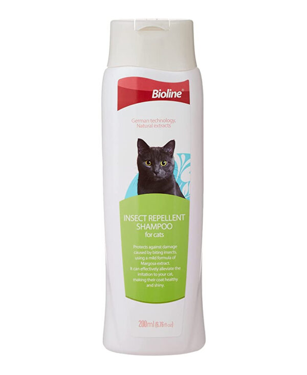 Bioline shampoing répulsif pour chats